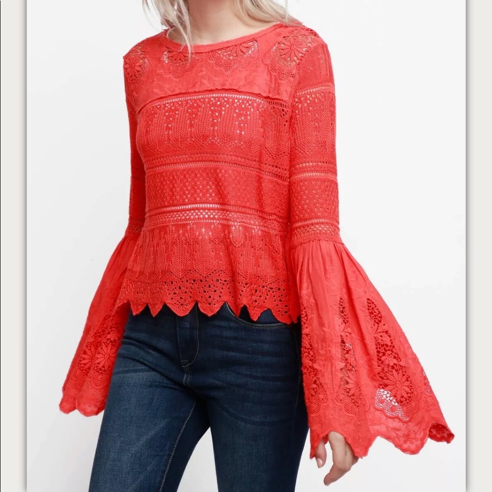 Free People Once Upon a Time Top Blouse Size XS